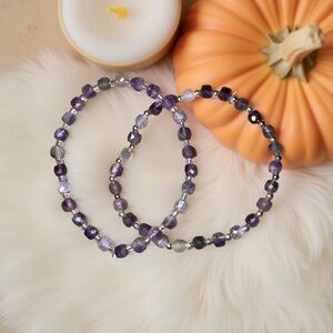 🆕 8x5mm faceted Amethyst Bracelet